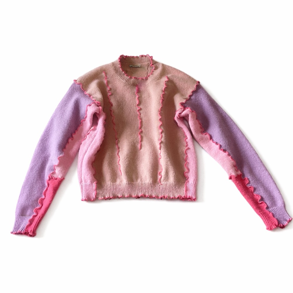 Storia Color Block Sweater Large